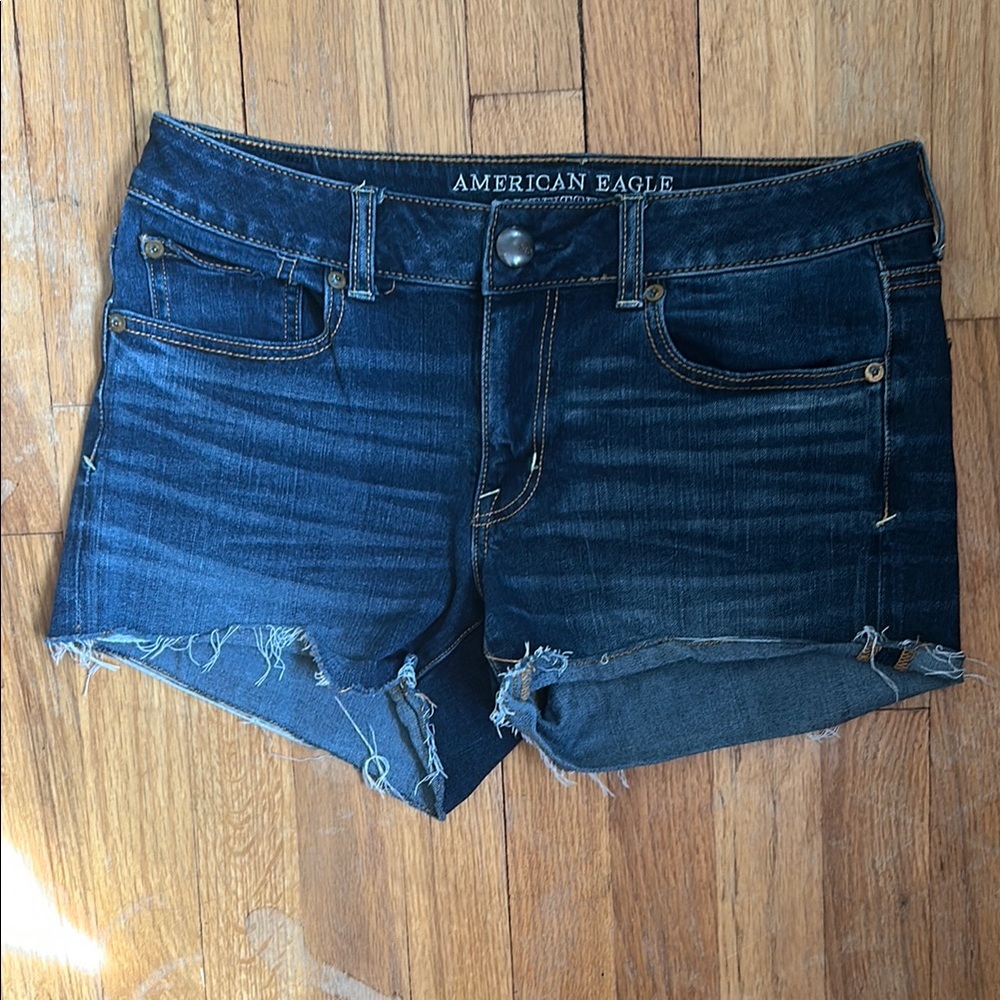 American Eagle Outfitters Dark Blue Jean Shorts